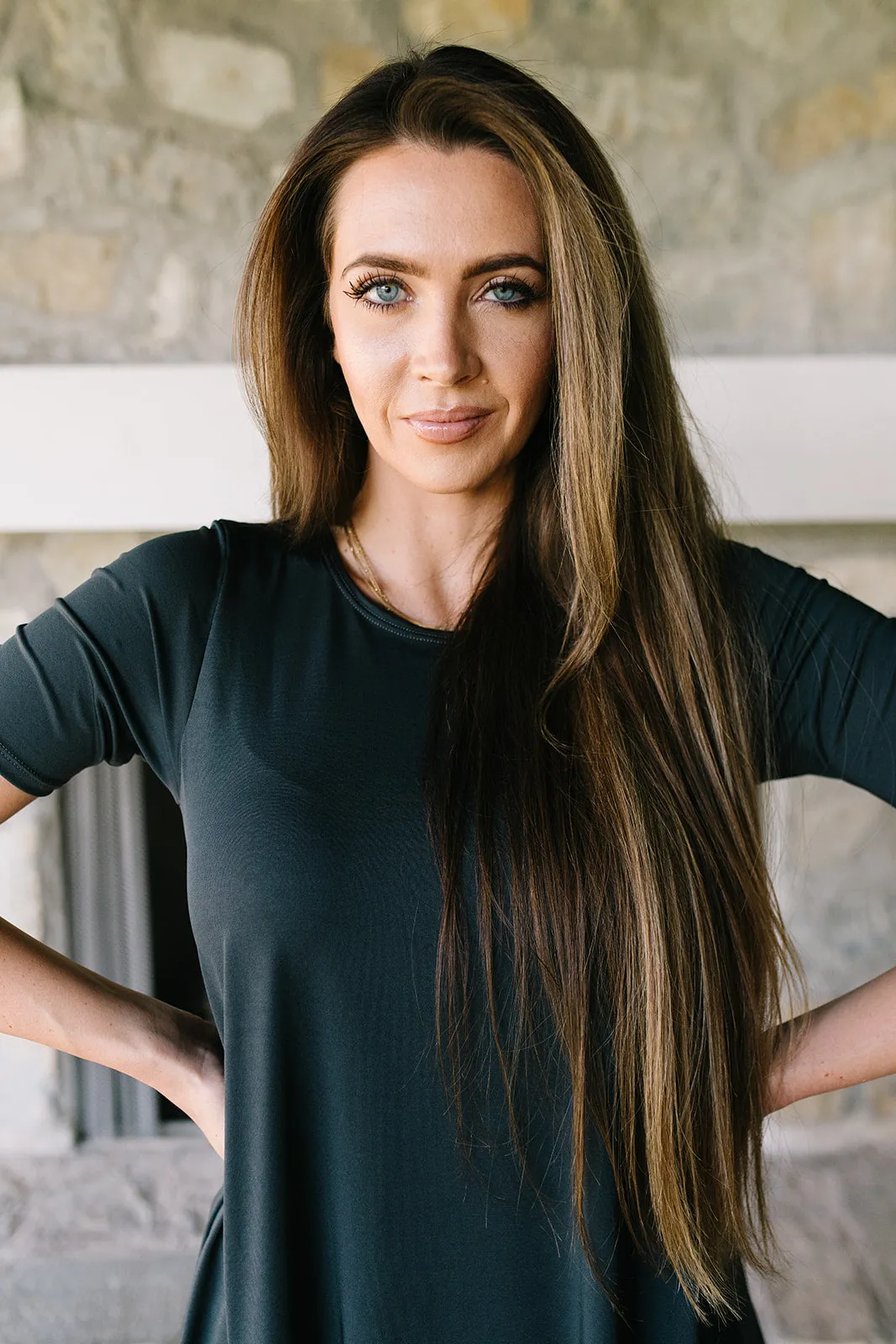 April Dress Charcoal