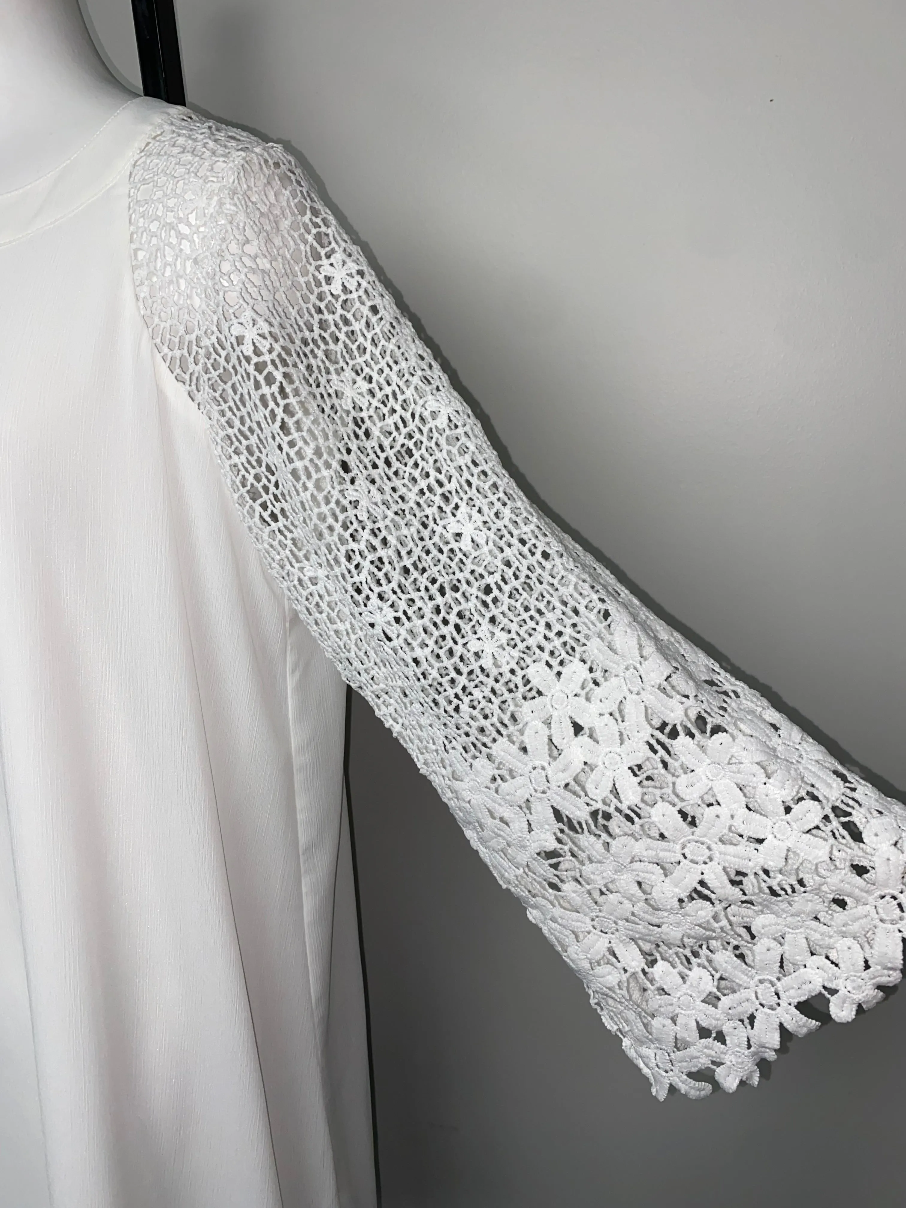 Boutique White Dress- (XXL)