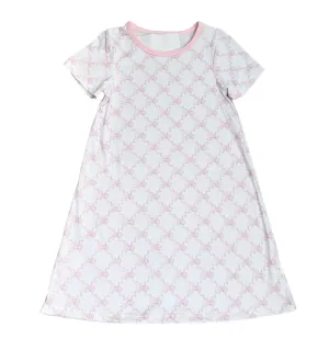 Bow trellis knit dress
