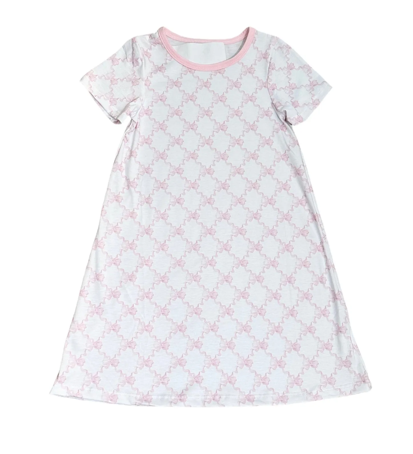 Bow trellis knit dress