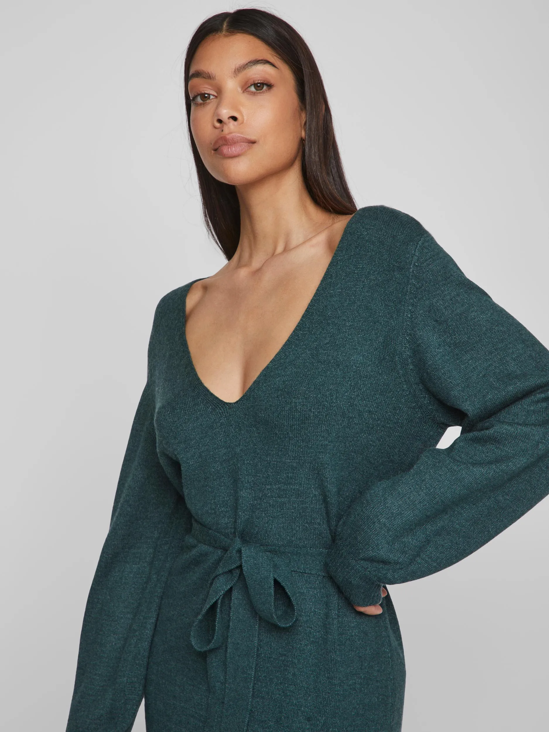 Irena v neck knit dress