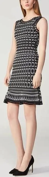 Jacquard Knit Mini Dress