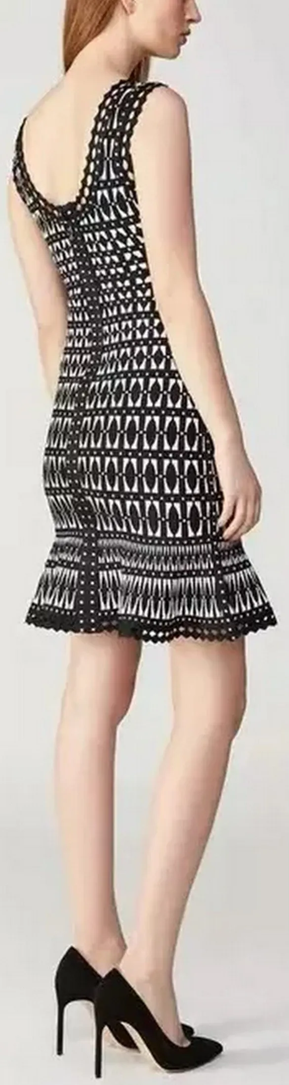 Jacquard Knit Mini Dress