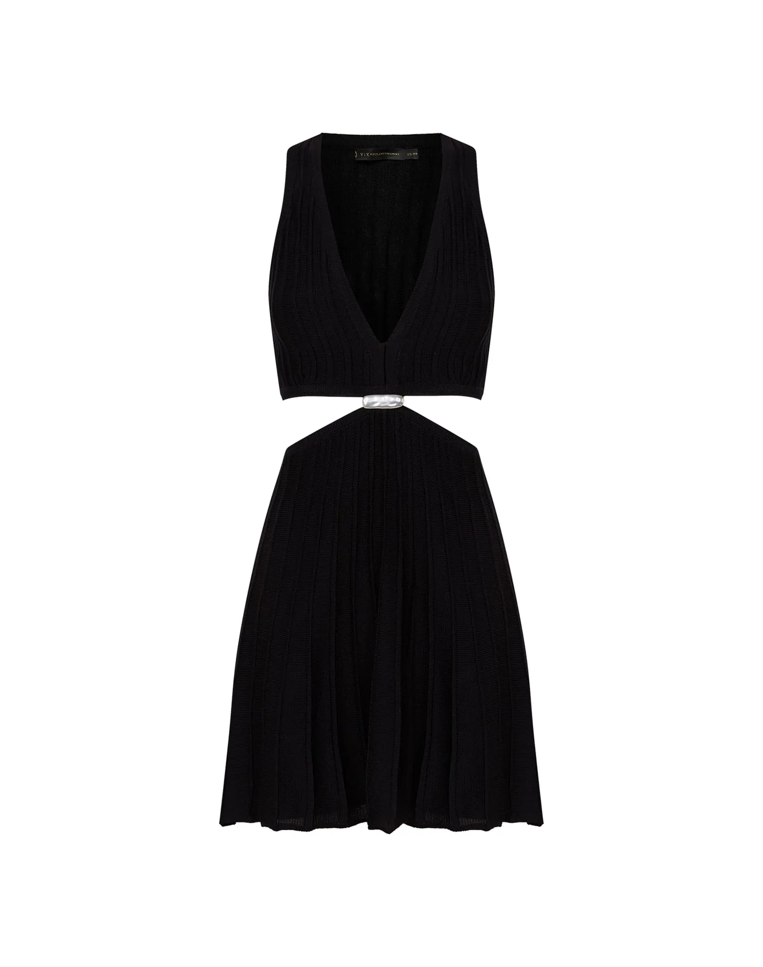 Knit Helen Short Dress - Black