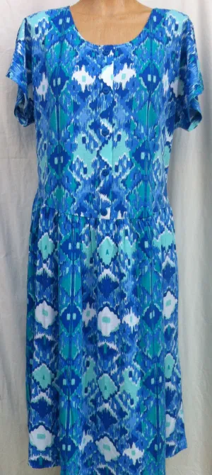 (L5) RENO - FRENCH BLUE - Split Back Day Dress