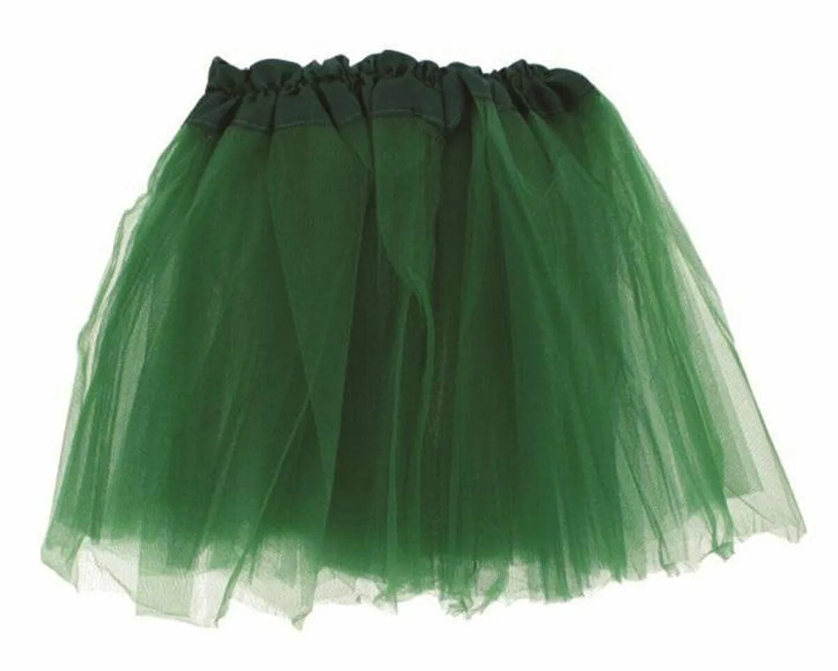 Ladies Girls 2 Layered Tutu Net Skirt with Satin Band 1980’s Party Fancy Dress