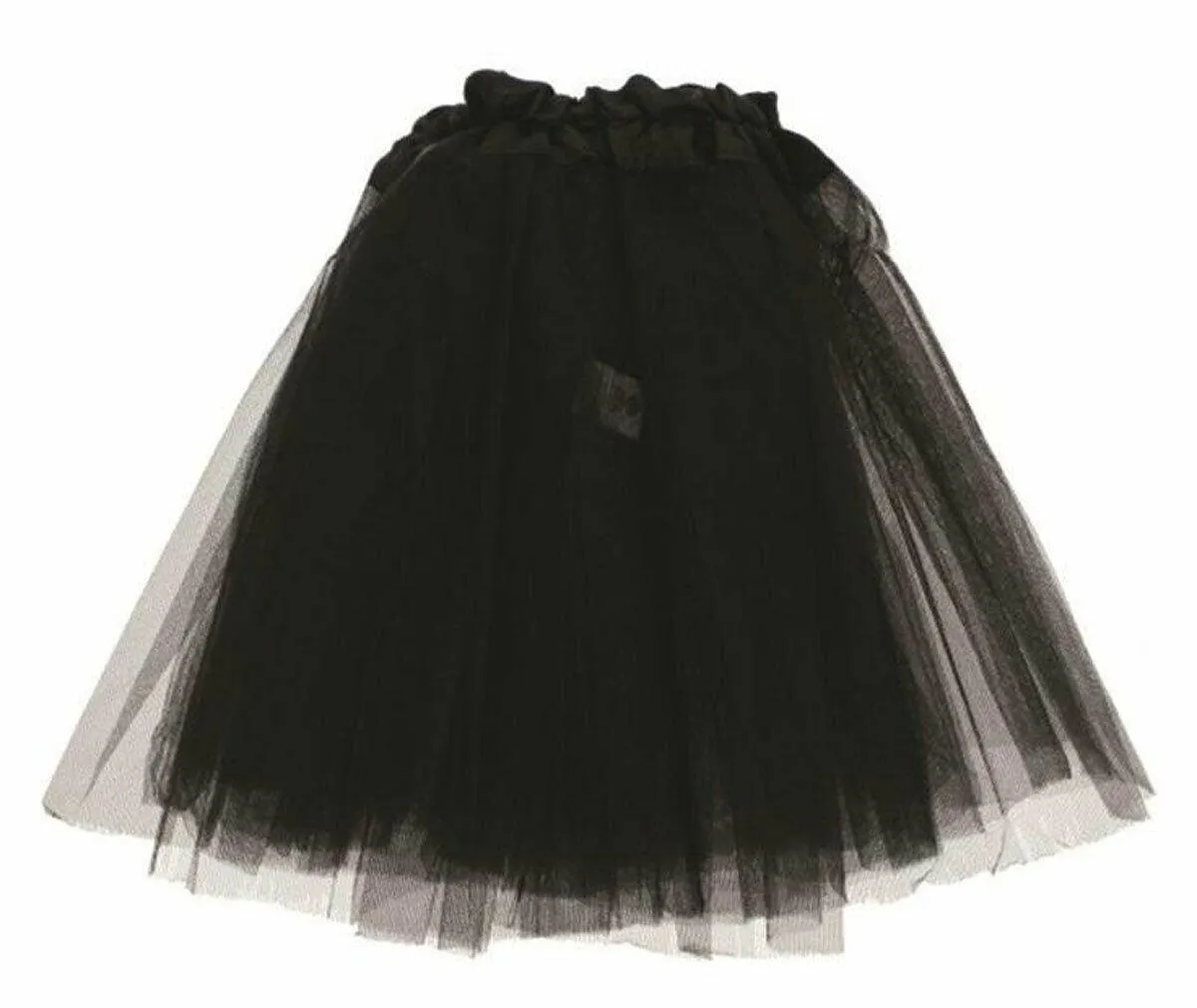 Ladies Girls 2 Layered Tutu Net Skirt with Satin Band 1980’s Party Fancy Dress