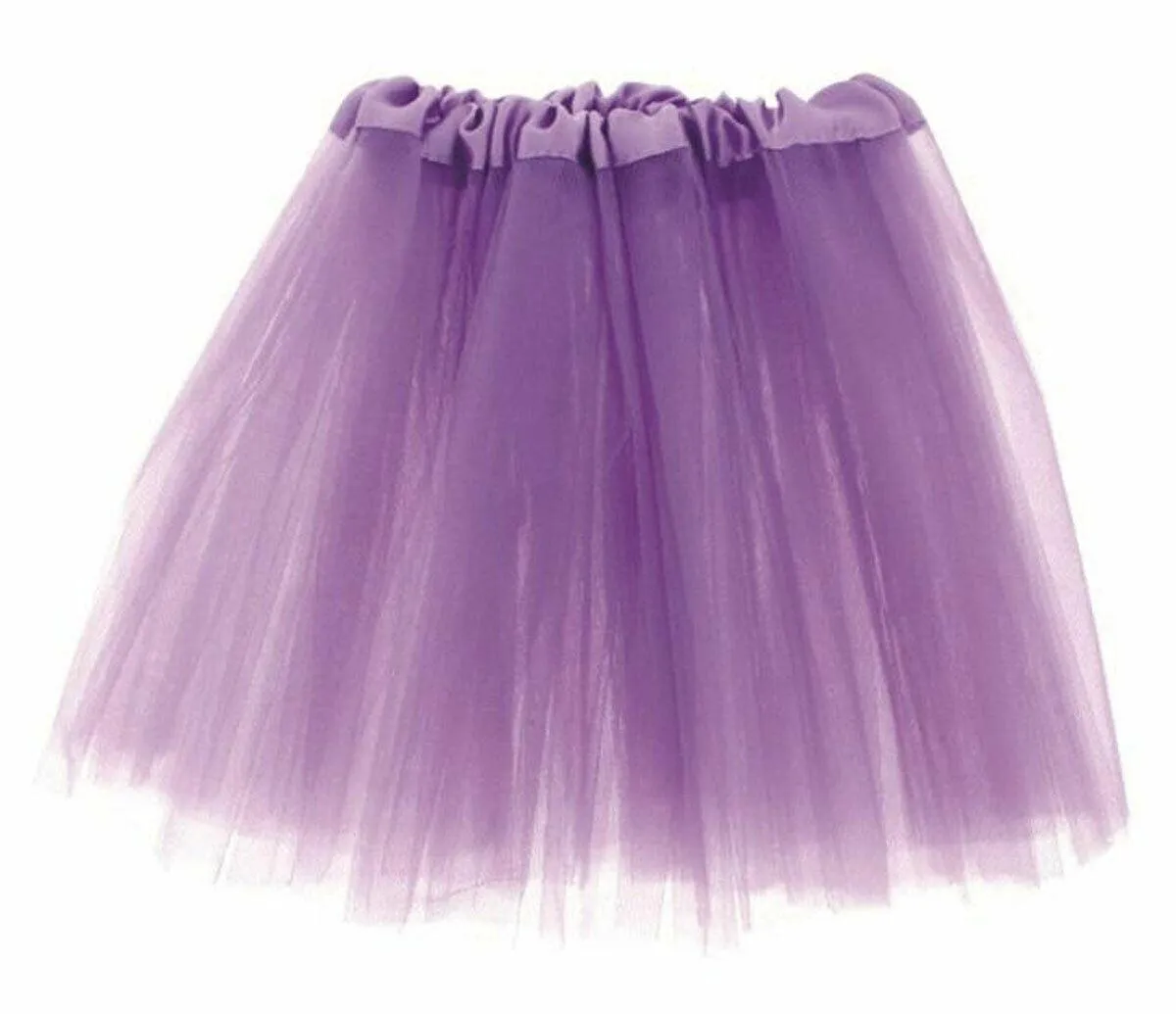 Ladies Girls 2 Layered Tutu Net Skirt with Satin Band 1980’s Party Fancy Dress
