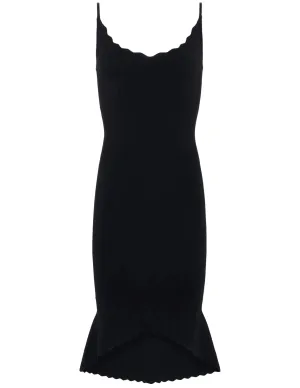 L'Agenca Asa Scalloped Knit Dress