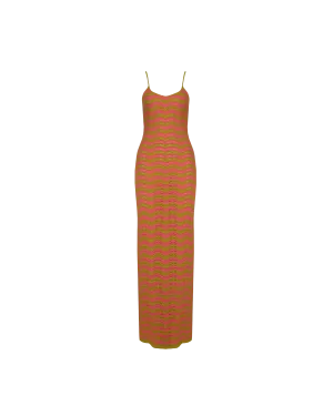 PARADISO MAXI DRESS GRAPEFRUIT GRASS