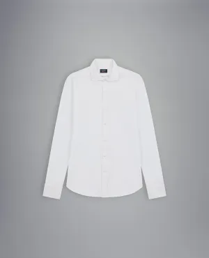 PAUL&SHARK Jersey Pique Knit Shirt WHITE