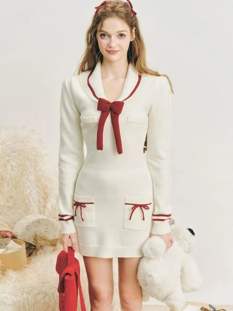 Sailor Knit Dress【s0000004609】