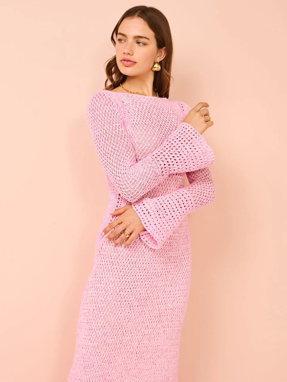 Significant Other Una Maxi Dress in Fuchsia