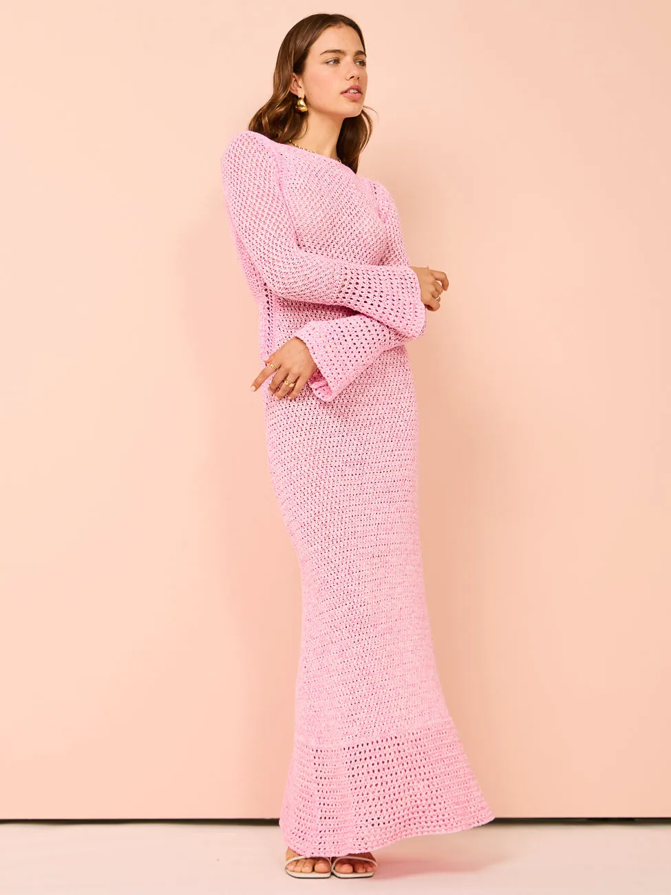 Significant Other Una Maxi Dress in Fuchsia