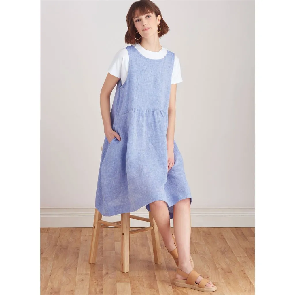 Simplicity Sewing Pattern S9596 Misses' Pullover Dress and Knit Top by Elaine Heigl