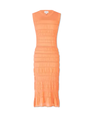 Sleeveless Ribbed Midi Dress