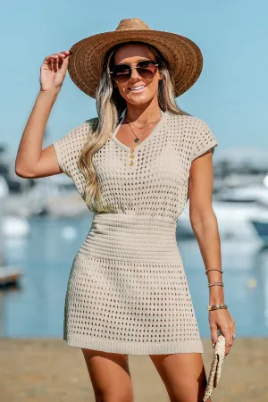 Storyteller Cutout V-Neck Cover-Up Dress