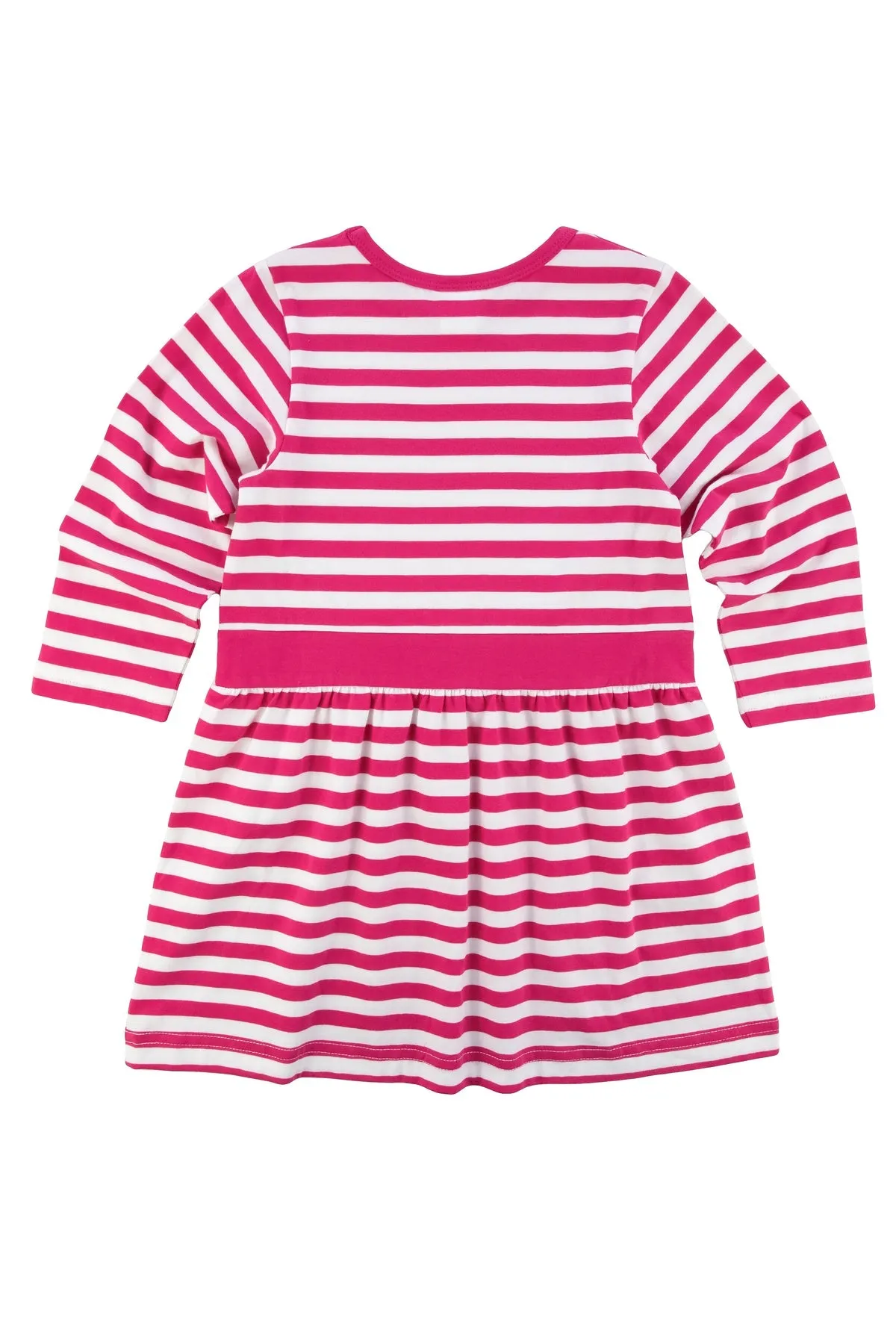 Stripe Knit Dress With Flowers