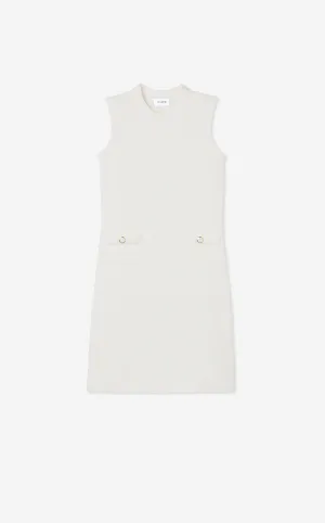 Textured Knit Sleeveless Dress