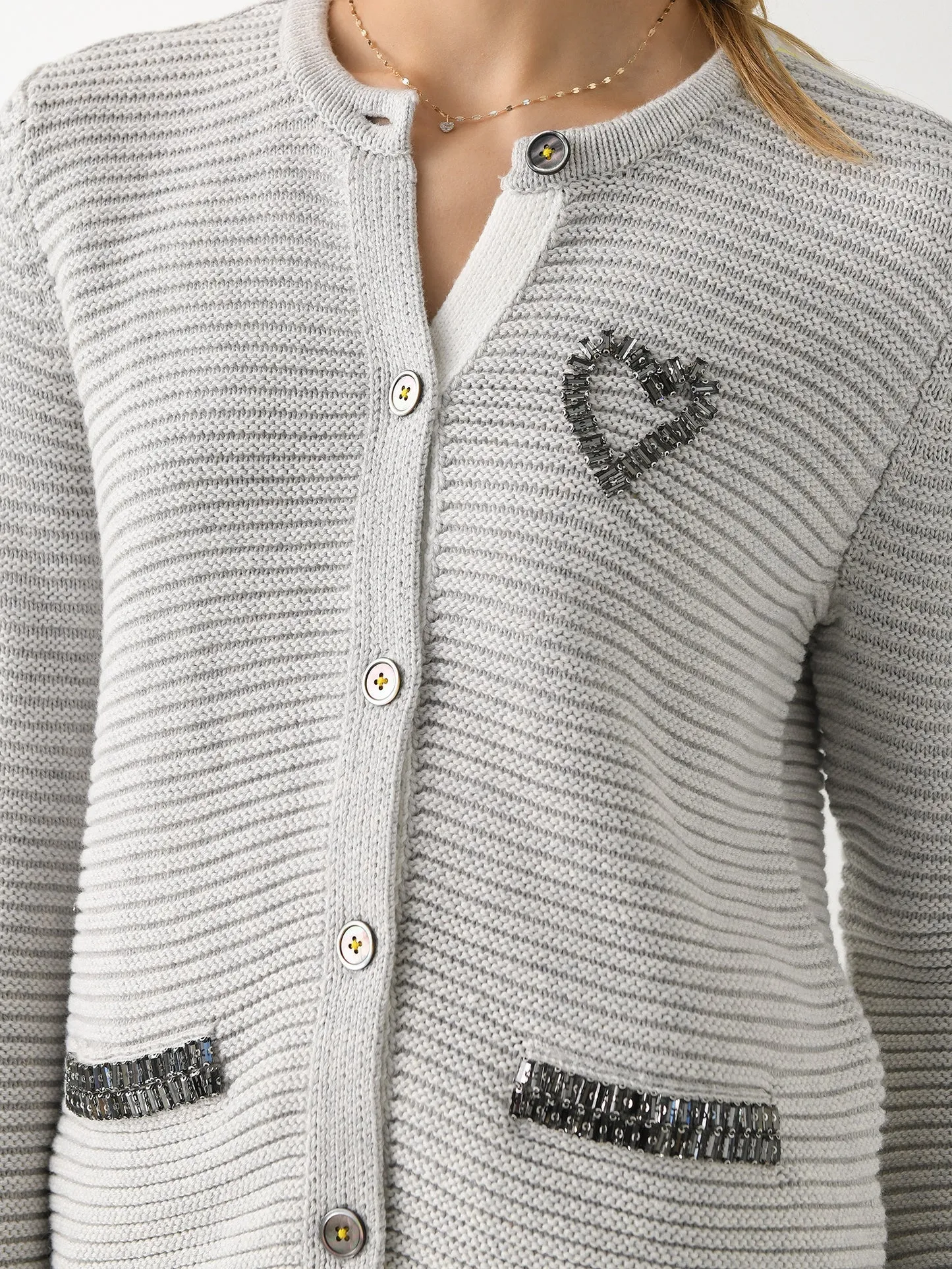 Willie Cardigan Silver Fox