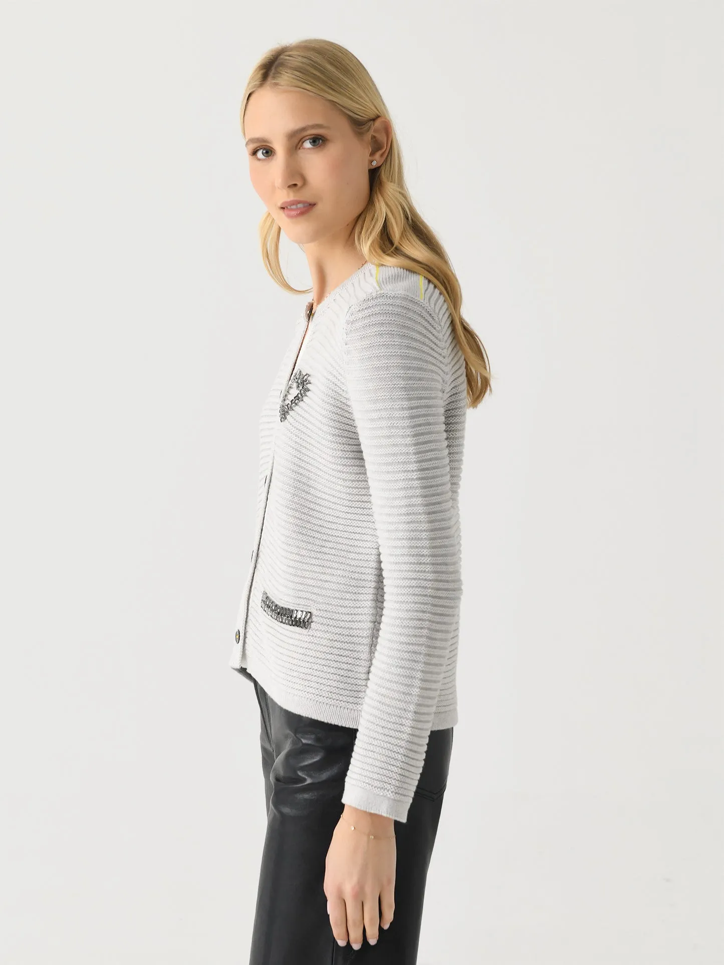 Willie Cardigan Silver Fox